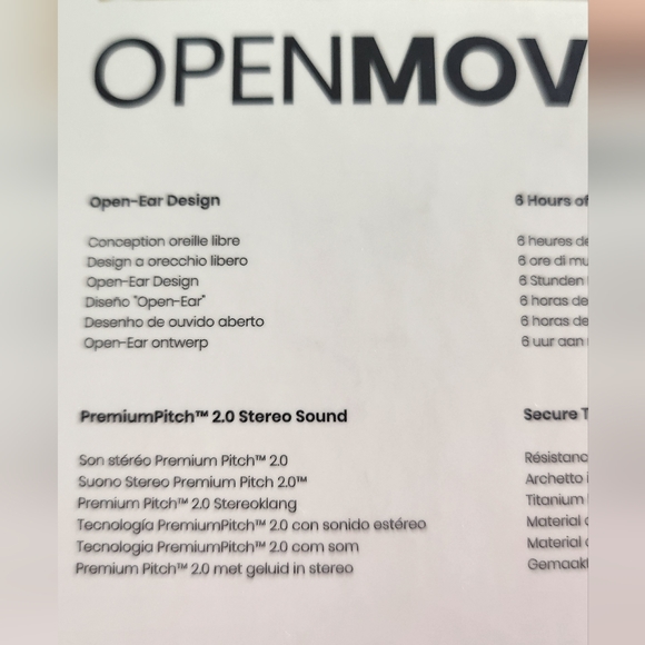 ❌️SOLD❌️  Shockz (AfterShokz) OpenMove headphones [Slate Grey] - Picture 4 of 5